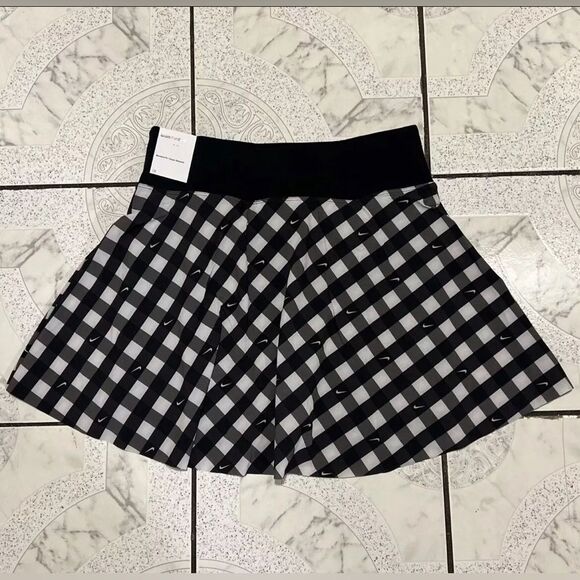 Nike Dri-FIT Club Printed Black White Tennis Skort Women’s Size M DX1142-010 NWT - Picture 5 of 6